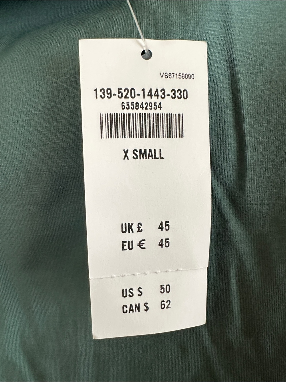 Abercrombie & Fitch Dark Green Sleeveless Mock Neck Bodysuit - Picture 4 of 4